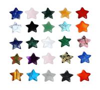 Healing Crystals Star Set, 20 Pcs Crystals and Gemstones- Assorted Gemstones for Meditation, Protection & Energy Balancing, Ideal Crystal Gifts for UK Witchy Enthusiasts & Spiritual Seekers