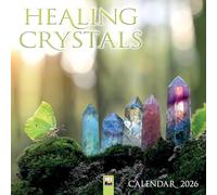 Healing Crystals Wall Calendar 2026 (Art Calendar): Original Flame Tree Publishing-Kalender [Kalender]