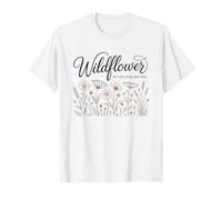 Healing Era Wildflower Nature Aesthetic Woman Bloom Grounded T-Shirt
