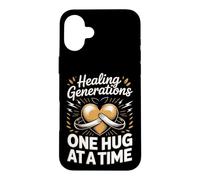 Healing Generations One Hug At A Time Dad Father Case for iPhone 16 Plus