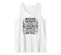 Healing Goddess is Not A Job Title, Massage Therapist Tank Top