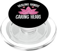 Healing Hands Caring Heart Massage Therapist PopSockets PopGrip for MagSafe