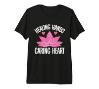 Healing Hands Caring Heart Massage Therapist Premium T-Shirt