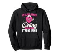 Healing Hands Caring Heart Strong Mind Nurse Appreciation Pullover Hoodie