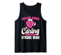 Healing Hands Caring Heart Strong Mind Nurse Appreciation Tank Top