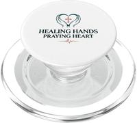 Healing Hands Praying Heart Christian Nurse Faith PopSockets PopGrip for MagSafe