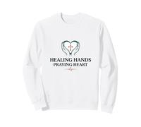 Healing Hands Praying Heart Christian Nurse Faith Sweatshirt
