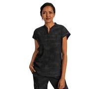 Healing Hands Scrub Top for Women Modern Fit Tee with 2 Pockets, Moisture Wicking, 360° Stretch and Quick Dry Fabric 2352, Black, XL