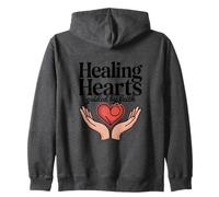Healing Hearts Guided By Faith Christian Hope Zip Hoodie