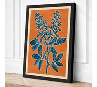 Healing Herb Study Botanical Canvas Wall Art Print 18x12 Inch