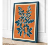 Healing Herb Study Botanical Canvas Wall Art Print 18x12 Inch