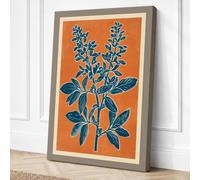 Healing Herb Study Botanical Canvas Wall Art Print 18x12 Inch