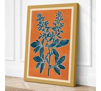 Healing Herb Study Botanical Canvas Wall Art Print 24x16 Inch