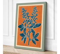 Healing Herb Study Botanical Canvas Wall Art Print 30x20 Inch