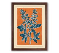 Healing Herb Study Botanical Framed Wall Art Print A2 (59.4×42cm) Walnut, Wall Decor for Living Room, Bedroom, Office & Home, Ready to Hang, Art Gift
