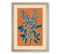 Healing Herb Study Botanical Framed Wall Art Print A4 (29.7×21cm) Oak, Wall Decor for Living Room, Bedroom, Office & Home, Ready to Hang, Art Gift