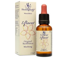 Healing Herbs Bach Flower Essences - FIVE FLOWER REMEDY 30ml
