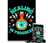 Healing in Progress Potion 1000 Piece Jigsaws for Adults DIY Play Firm Edge Pattern Assemble Furniture Decor (38x26cm)