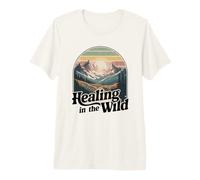 Healing in The Wild Mountain Nature Therapy Premium T-Shirt