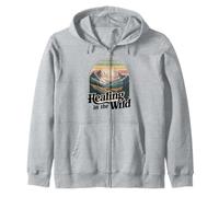 Healing In The Wild Mountain Nature Therapy Zip Hoodie