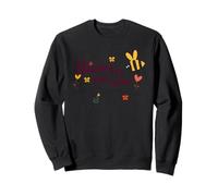 Healing Is Not Linear Bee Mental Health Growth Self Care Art Sweatshirt
