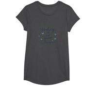 Healing is Not Linear: Inspiring Butterfly Journey T-Shirt, Girls, Dark Heather Grey, Small