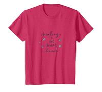 Healing is Not Linear: Inspiring Butterfly Journey T-Shirt, Youth, Red Heather, Medium