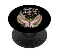 Healing Is Resistance Self-Care Mindful Strength PopSockets Adhesive PopGrip