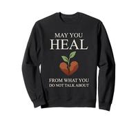 Healing Journey Quote Sprout Broken Heart Emotional Selfcare Sweatshirt