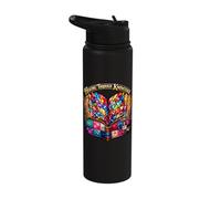 Healing Knowledge Medical Nurse Stained Book Stainless Steel Insulated Water Bottle