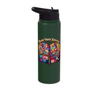 Healing Knowledge Medical Nurse Stained Book Stainless Steel Insulated Water Bottle