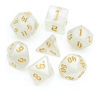 Healing Light Cleric Dice Set - Healer DND Dice Set - Dungeons and Dragons Dice Healing Light Polyhedral Dice Set - Dice for Dungeons and Dragons and Tabletop RPGs