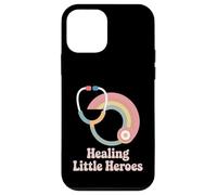 Healing Little Heroes Retro Groovy Pediatric Nurse Rainbow Case for iPhone 12 mini