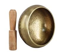 Healing Meditation Yoga Bowl Set Decorative-Wall-Dishes Resonancewith Mallet Handmade Tibetan Singing Bowl (Size : 8CM) ()