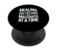 Healing Metaphor Coffee Journaling Mental Health PopSockets Adhesive PopGrip