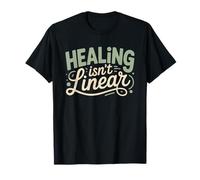 Healing Not Linear Therapy Girlie Affirmation Mental Health T-Shirt
