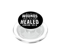 Healing Scripture Quote Isaiah 53:5 Motivational Art PopSockets PopGrip for MagSafe