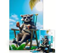 Healing The Beach Jigsaw Puzzles for Adults1000 Piece Think Sharper Vivid Color Home Play Birthday Idea (50x75cm)