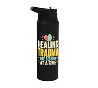 Healing Trauma Mental Health Therapy Stainless Steel Insulated Water Bottle