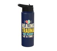 Healing Trauma Mental Health Therapy Stainless Steel Insulated Water Bottle