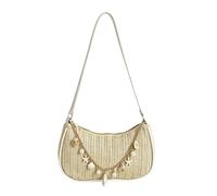 Healing Woven Style: The woven construction of this straw bag delivers a
