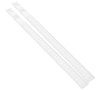 HEALLILY 1 Pair Acrylic Dough Thickness Measuring Rulers Baking Tools Cookie Balance Rulers with Wear Resistance and Visual Guides for Precise Cake and Pastry Baking