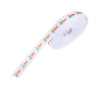 HEALLILY 1 Roll Easter Packaging Ribbon Grosgrain Ribbon Sturdy Polyester Resistant to Curling Or Breaking Festive Designs Easter Eggs Flowers Carrots Hallways During Spring