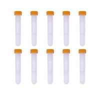 HEALLILY 10 pcs Sewing Needles Tube Embroidery Clear Plastic Accessaries Holder Needle Dispenser Organizer Storage Bottle