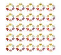 HEALLILY 100pcs Assorted Colour Kitten Shaped DIY Buttons for Clothes with Smooth Surface, Plastic Crafted Decorative Buttons for Sewing and Craft Projects