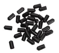 HEALLILY 100pcs Black PVC Pour Spout Covers Small Pourer Covers Seal Pourer Caps Protective Bottle for Oil and Vinegar Containers in Taverns and Restaurants