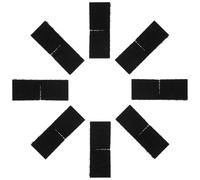 HEALLILY 100pcs Black Self-Adhesive Nylon Hook and Loop Strips for Sofas and Handmade Crafts, Nonslip Double-Sided Adhesive Patch Suitable for Carpet, Rug, and Craft Fixing