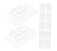 HEALLILY 100pcs Christmas Hanging Light Clips Self-Adhesive Heavy Duty Outdoor Cord Holders Weatherproof String Light Hooks for Patio Garden Xmas Decorations