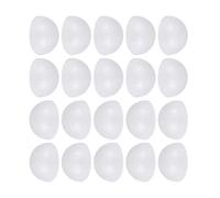 HEALLILY 100pcs Half Foam Balls Smooth Round Foam Balls Semicircle Hollow Modeling Balls for DIY Craft Christmas Tree Ornaments Wedding School 5cm
