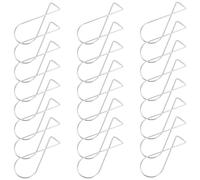 HEALLILY 100pcs Metal Hanging Hooks Drop Ceiling Hanger Hooks Silver Easy to Hang Without Nails Screws Adhesives Not Easy to Deform for Wedding and Conference Rooms